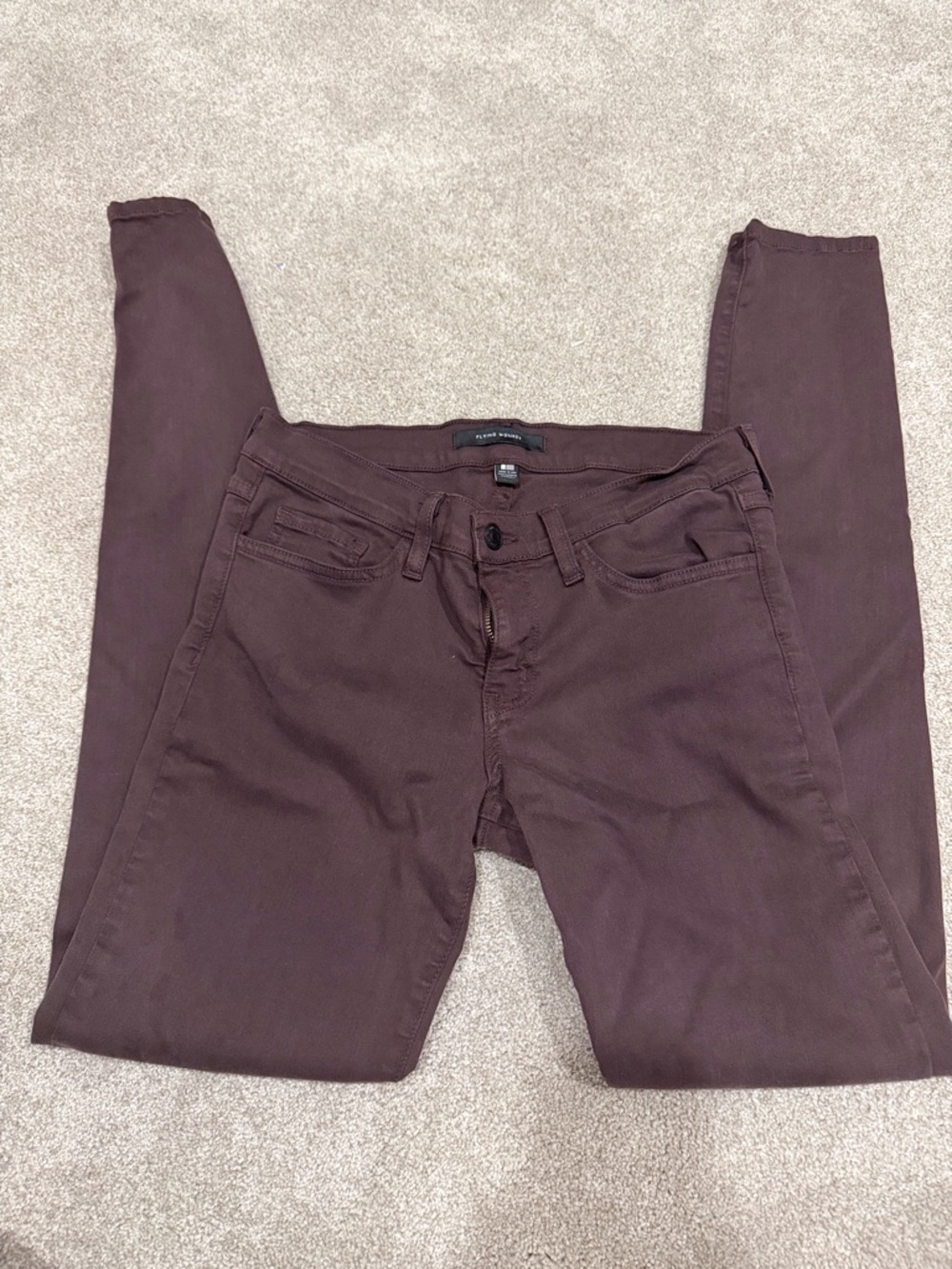 Express Deep Plum Skinny Jeans